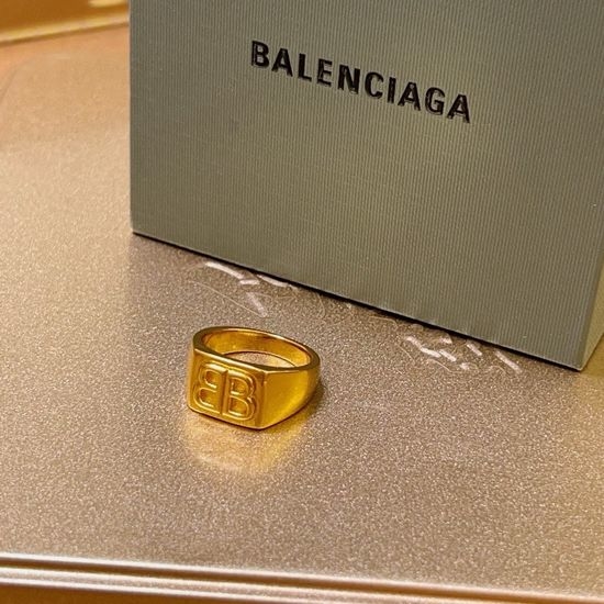 Balenciaga Shiny Stylish Design Ring