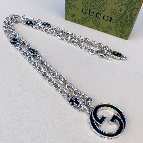 Gucci Vintage Style Classic Pendant Necklace