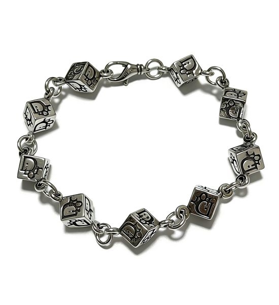 Christian Dior CD Retro Cuban Chain Vintage Bracelet