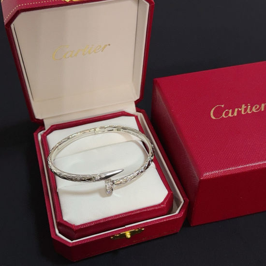 Cartier Diamond Inlaid Nail Cuff Bracelet