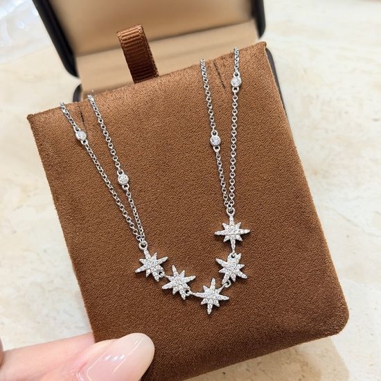 Apm monaco Double Layer Starry Pendant Clavicle Chain