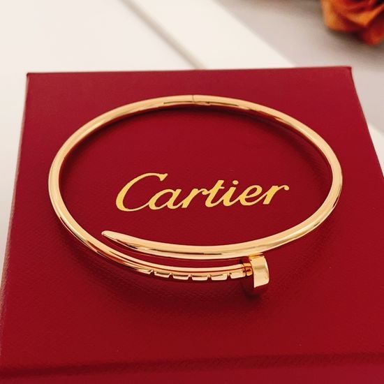 Cartier Rose Gold Polished Nail Bracelet