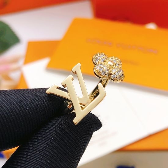 Louis Vuitton LV Premium Brass Fashion Classic Ring