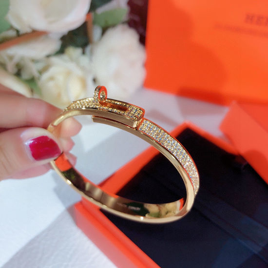 Hermes Full Diamond Enamel Craft Bracelet