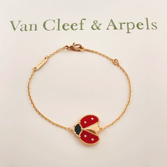 Van Cleef & Arpels VCA Rose Gold Ladybug Bracelet