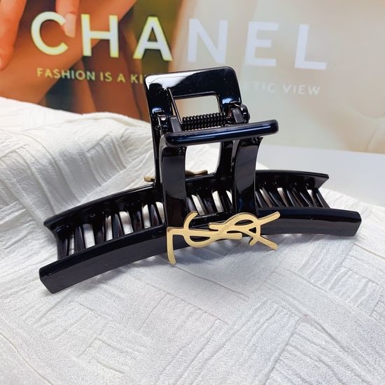 Yves Saint Laurent YSL Acetate Hair Claw Clip With Box
