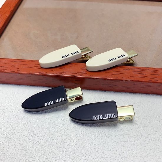 Miu Miu Acrylic Hair Clips Pair