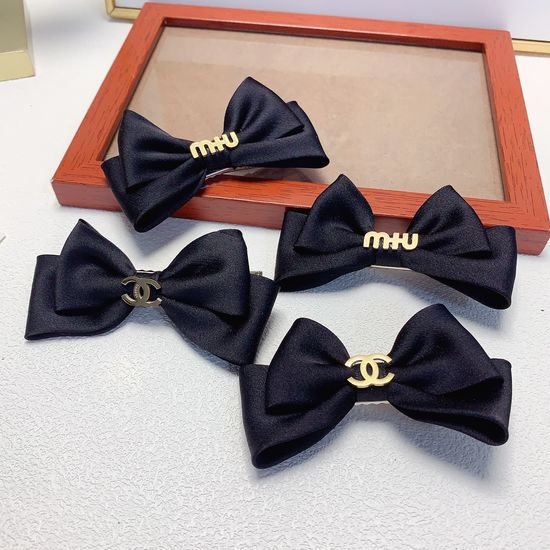Miu Miu Bowknot Hair Side Clips Pair
