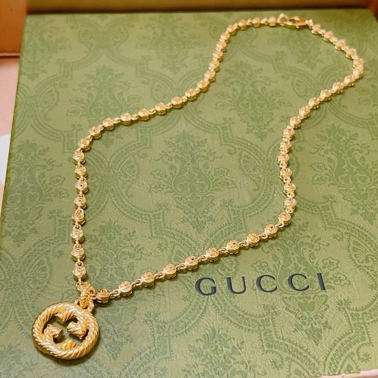 Gucci Vintage Finish Adjustable Necklace Durable Trendy Jewelry