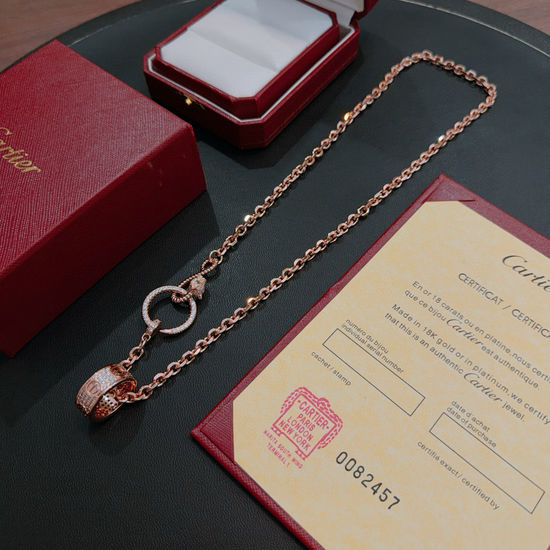 Cartier Elegant Ring Design Pendant Necklace
