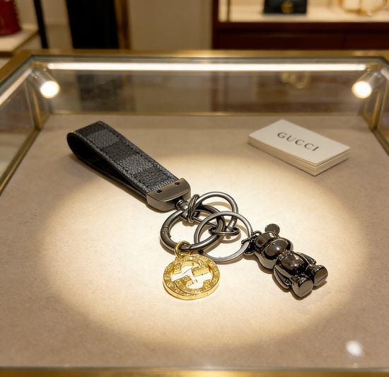 Gucci Vintage Double G Bag Charm Pendant
