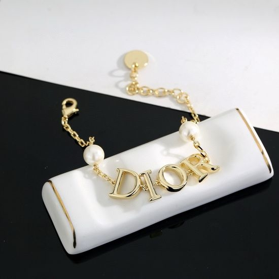 Christian Dior CD Metal Letter Mix And Match Bracelet