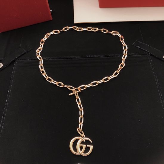 Gucci Rose Gold Tassel Pendant Necklace
