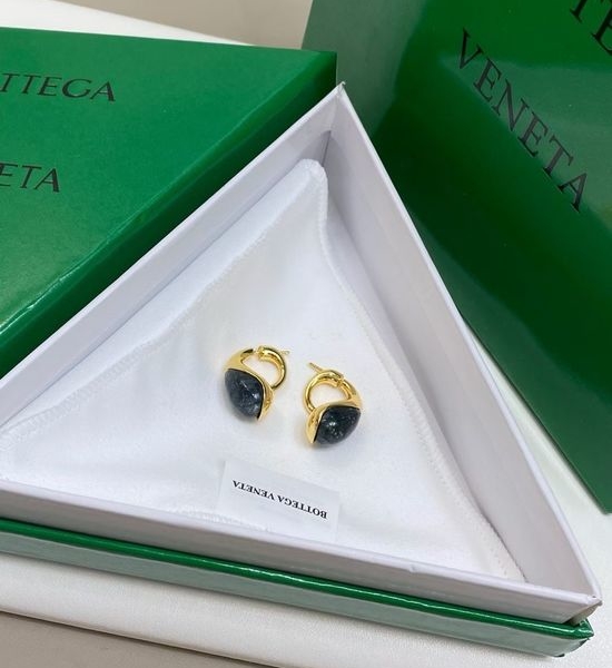 Bottega Veneta BV Natural Stone Water Drop Metal Earrings