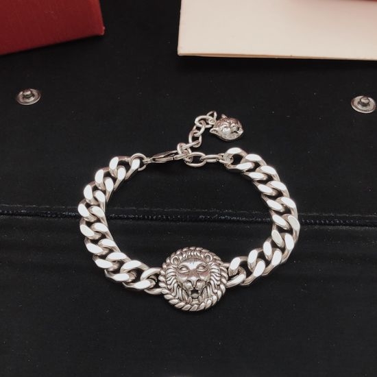 Gucci Tiger Head Brass Bracelet
