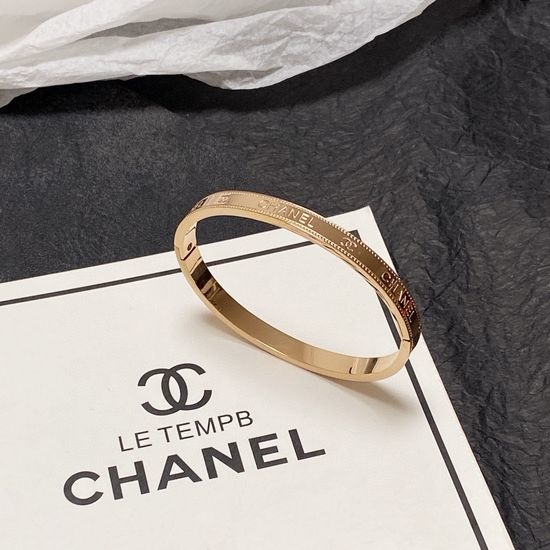 Chanel Chanel Rose Gold Bling Bracelet, Allergy-Free