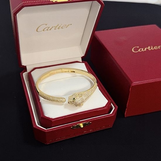 Cartier Custom Cartier Panther Head Diamond Bracelet