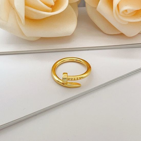 Cartier Gold Plated Nail Design Ring
