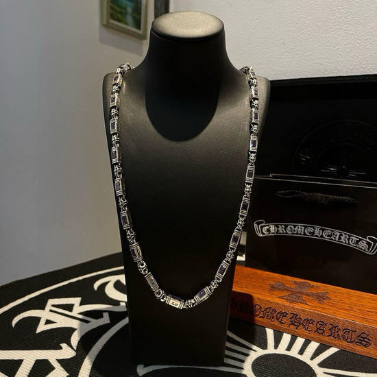 Chrome Hearts Black Diamond Pendant Necklace