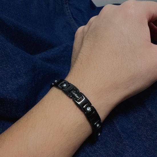 Cartier Diamond Chain Stainless Steel Bracelet