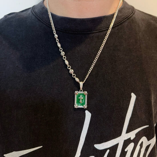 Chrome Hearts Cross Ball Chain Pendant Necklace