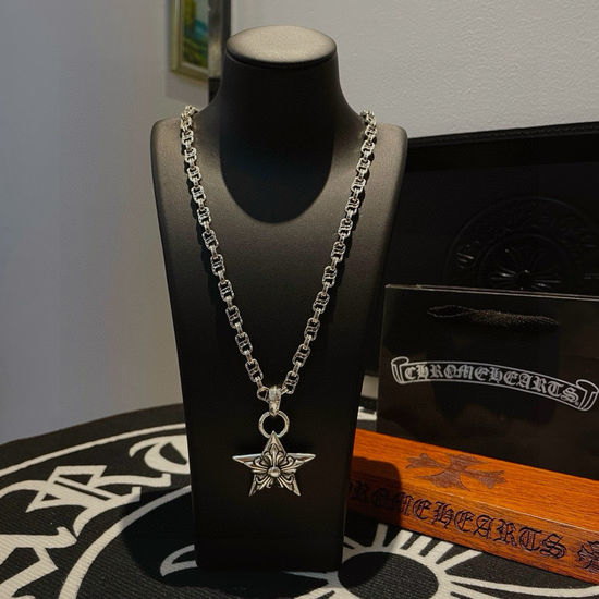Chrome Hearts Star Flower Pendant Necklace