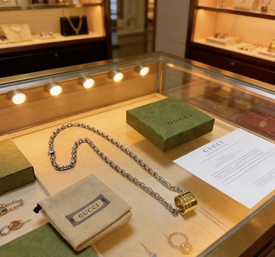 Gucci Vintage Classic Pendant Necklace
