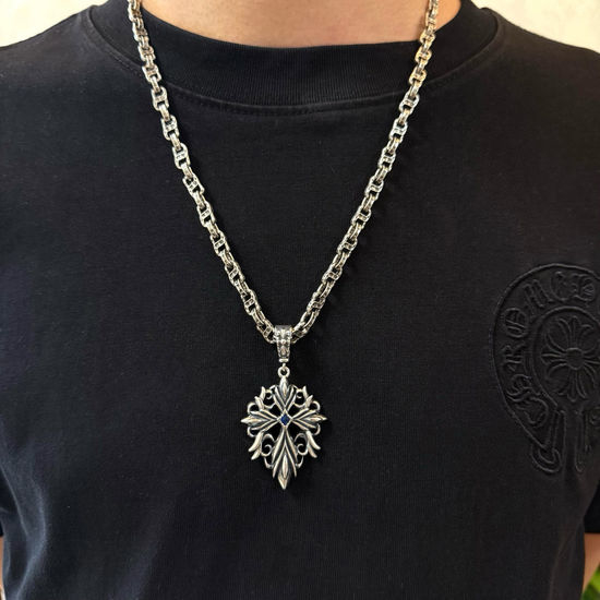 Chrome Hearts Vintage Retro Cross Pendant Necklace