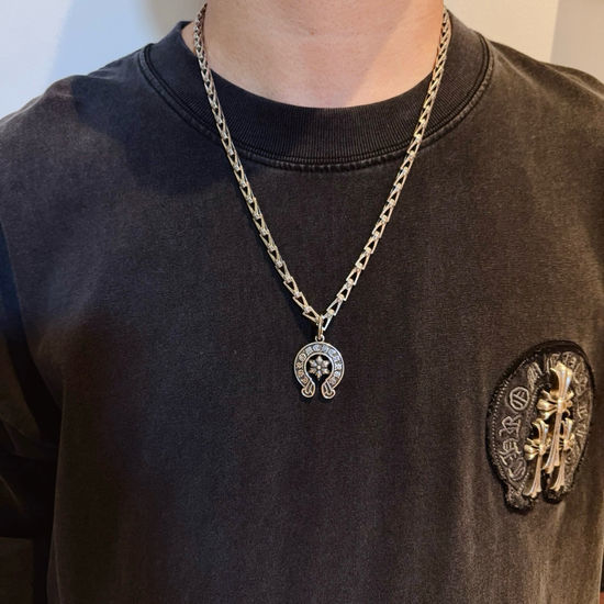 Chrome Hearts Vintage Cross Pendant Retro Necklace