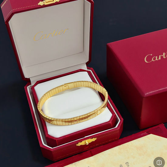Cartier Diamond Inlaid Elegant Classic Bracelet