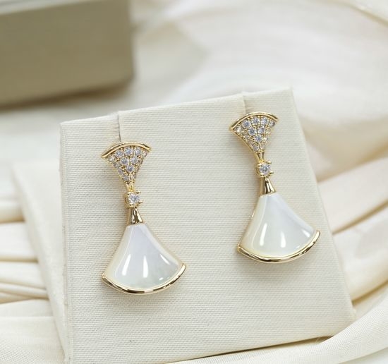 Bvlgari Mother of Pearl Stud Earrings