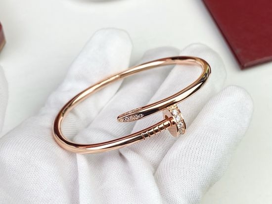 Cartier Diamond End Nail Design Bangle