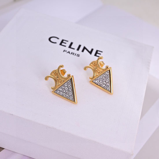 Celine Classic Golden Simple Fashion Earrings