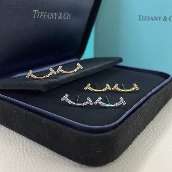 Tiffany & Co. Smile Shape Polished Stud Earrings