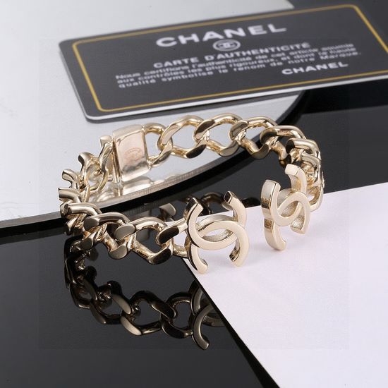 Chanel Classic Engraved Delicate Bangle