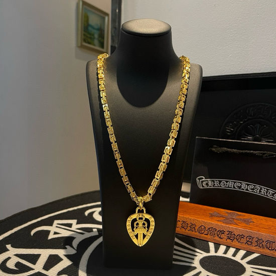 Chrome Hearts Vintage Heart Sword Pendant Necklace