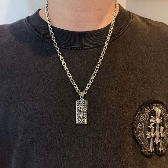 Chrome Hearts Vintage Cross Pendant Retro Necklace