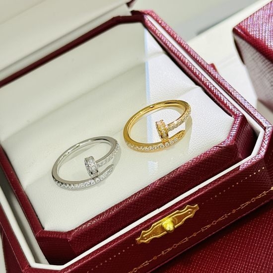 Cartier Full Diamond Nail Shape Ring