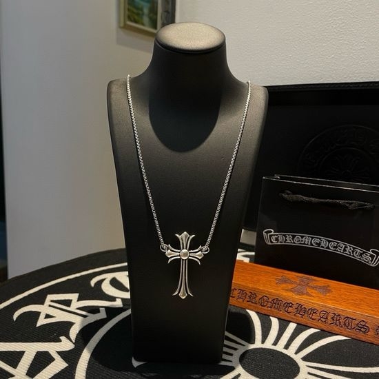 Chrome Hearts Retro Cross Pendant Casual Necklace