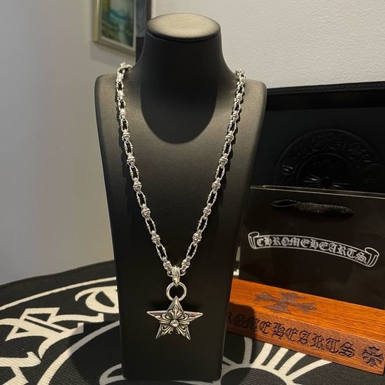 Chrome Hearts Vintage Five Star Pendant Necklace