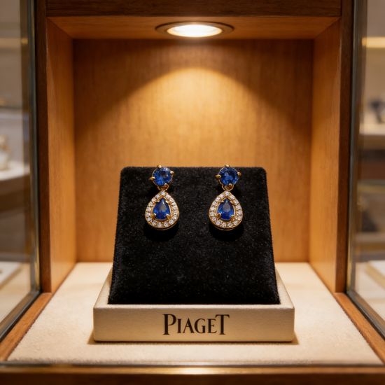 Piaget Diamond Inlaid Luxury Elegant Earrings