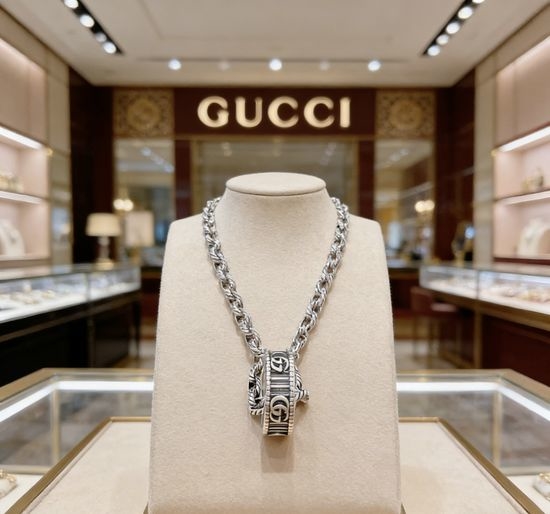 Gucci Vintage Finish Classic Pendant Necklace