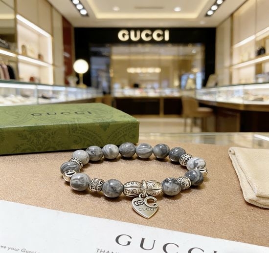 Gucci Natural Crystal Beaded Bracelet
