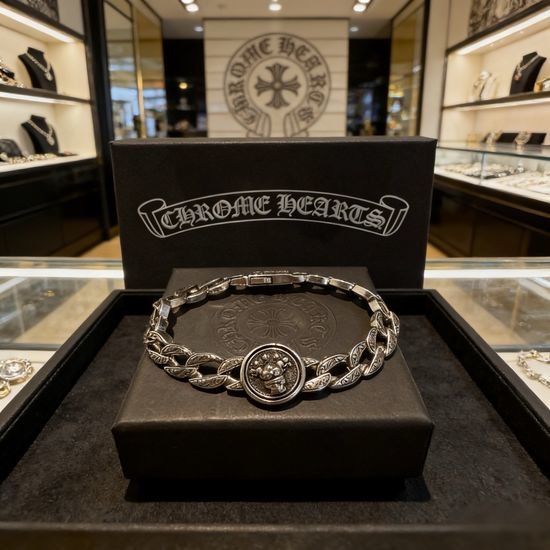 Chrome Hearts Retro Textured Pattern Bracelet