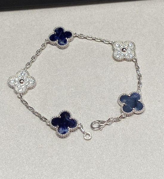 Van Cleef & Arpels VCA Four Leaf Clover Five Motif Bracelet