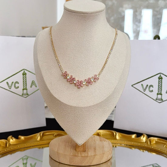 Van Cleef & Arpels VCA Stereo Petal Diamond Necklace