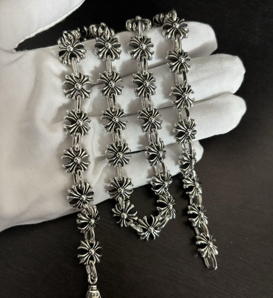 Chrome Hearts Thick Vintage Cross Chain Necklace
