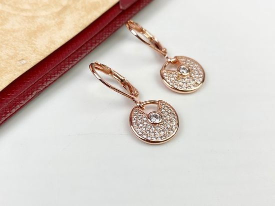 Cartier Sparkling Full Diamond Stud Earrings