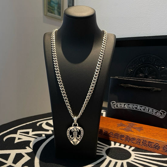 Chrome Hearts Vintage Heart Pendant Necklace
