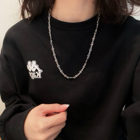 Chrome Hearts Vintage Floral Pattern Pendant Necklace